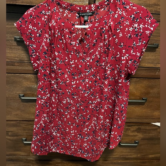 41 Hawthorn cap sleeve blouse, size medium petite - Picture 6 of 13